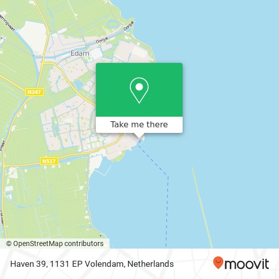 Haven 39, 1131 EP Volendam kaart
