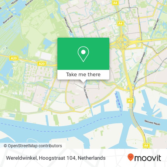 Wereldwinkel, Hoogstraat 104 kaart