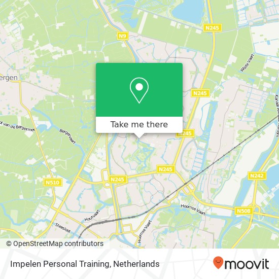 Impelen Personal Training, Voornestraat 15 kaart