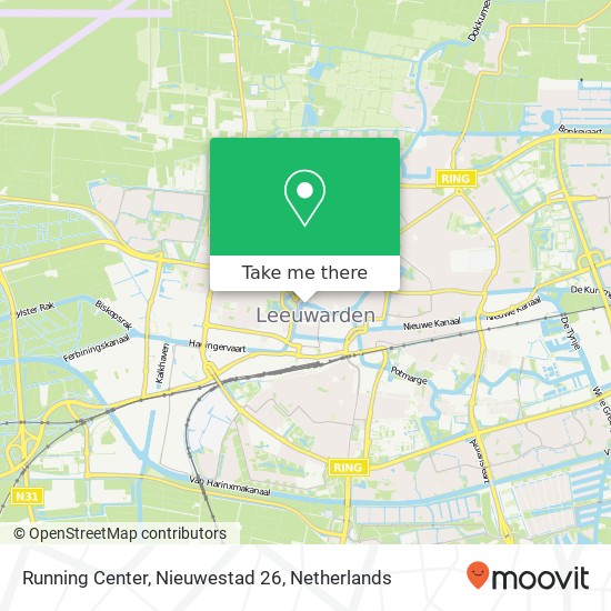 Running Center, Nieuwestad 26 kaart