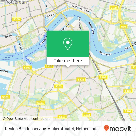 Keskin Bandenservice, Violierstraat 4 kaart