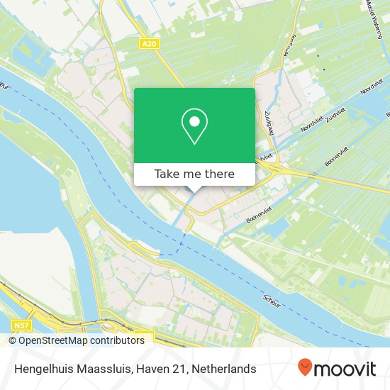 Hengelhuis Maassluis, Haven 21 kaart
