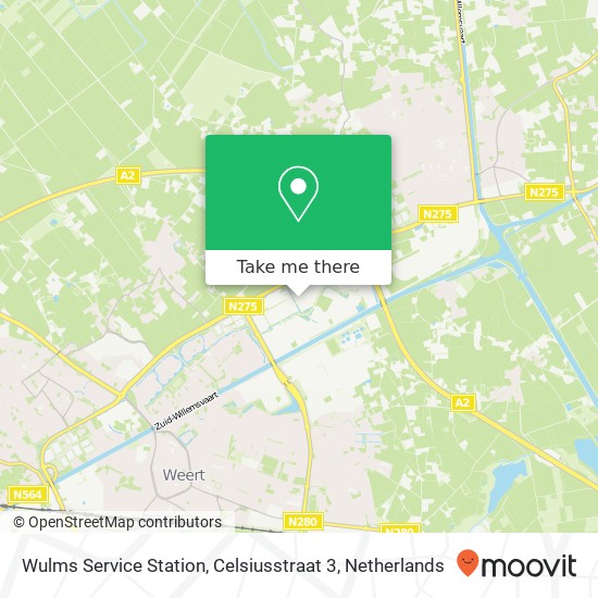 Wulms Service Station, Celsiusstraat 3 kaart