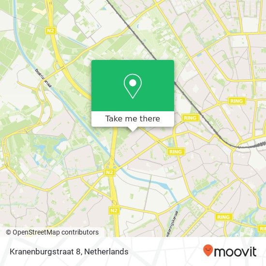 Kranenburgstraat 8, 5652 RM Eindhoven kaart