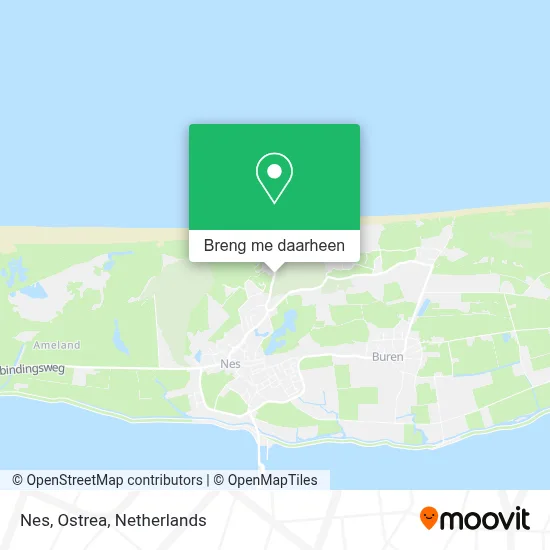 Nes, Ostrea kaart