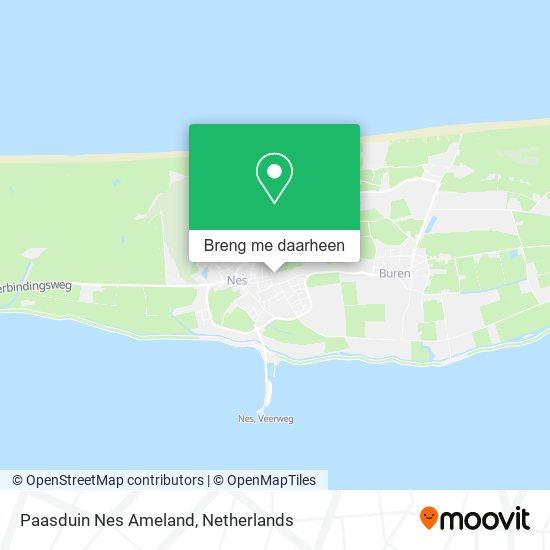 Paasduin Nes Ameland kaart
