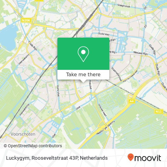 Luckygym, Rooseveltstraat 43P kaart