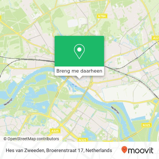 Hes van Zweeden, Broerenstraat 17 kaart