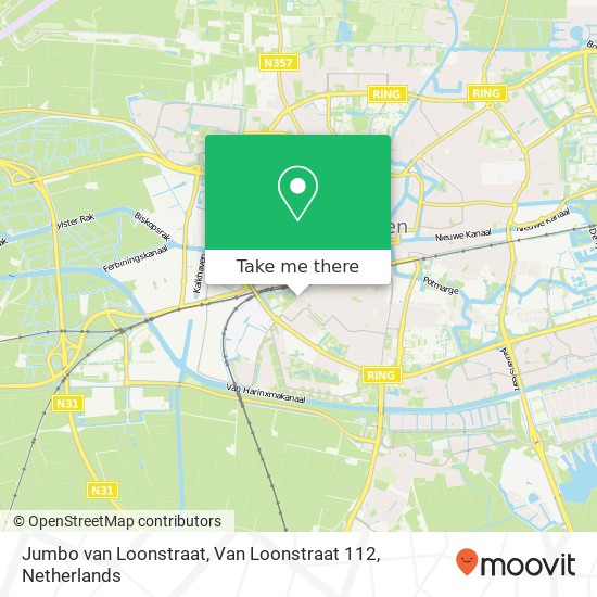 Jumbo van Loonstraat, Van Loonstraat 112 kaart