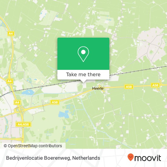 Bedrijvenlocatie Boerenweg kaart