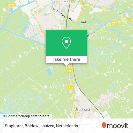 Staphorst, Boldewijnhuizen kaart