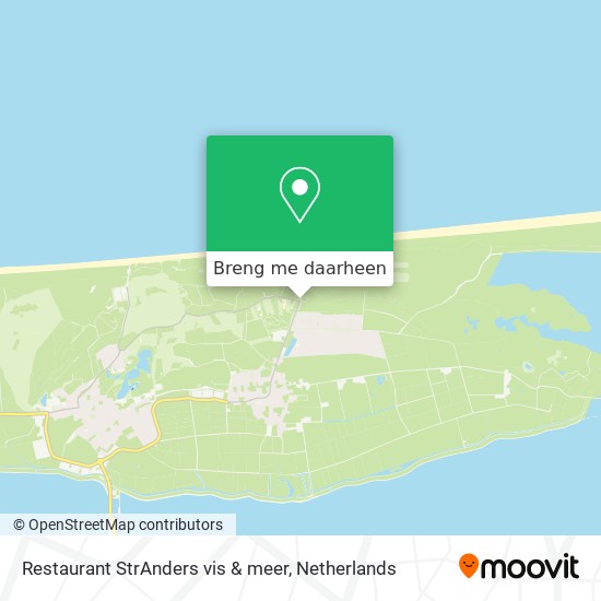 Restaurant StrAnders vis & meer kaart