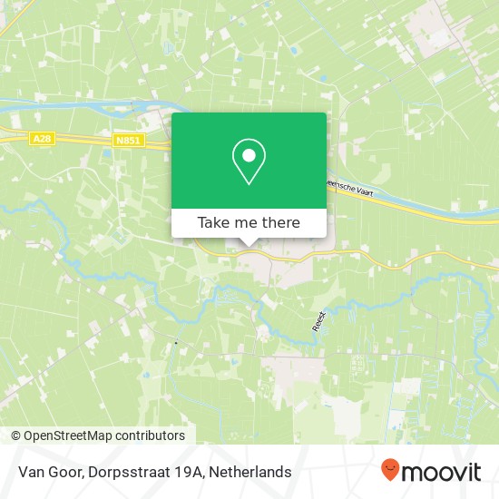Van Goor, Dorpsstraat 19A kaart