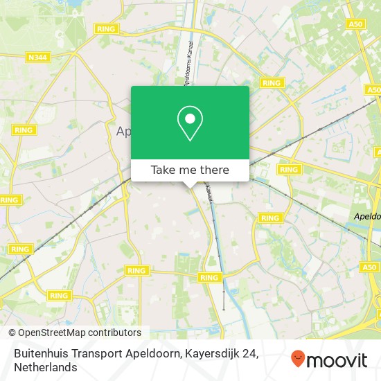 Buitenhuis Transport Apeldoorn, Kayersdijk 24 kaart