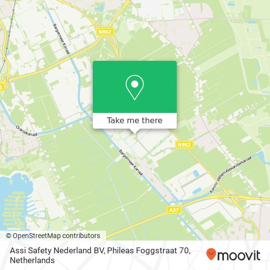 Assi Safety Nederland BV, Phileas Foggstraat 70 kaart