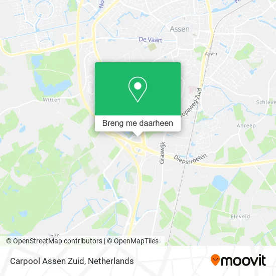 Carpool Assen Zuid kaart