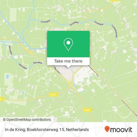 In de Kring, Boekhorsterweg 15 kaart