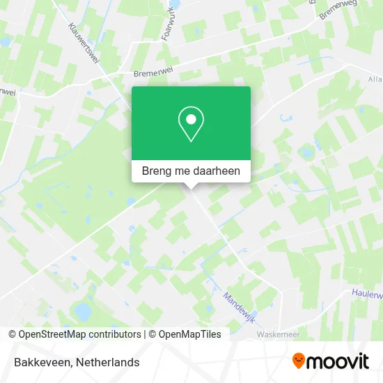 Bakkeveen kaart