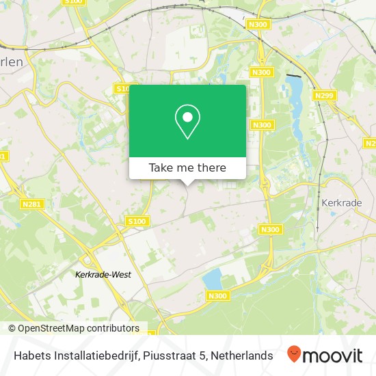 Habets Installatiebedrijf, Piusstraat 5 kaart