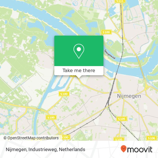 Nijmegen, Industrieweg kaart