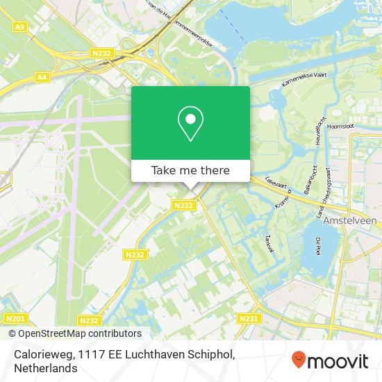 Calorieweg, 1117 EE Luchthaven Schiphol kaart