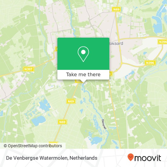 De Venbergse Watermolen kaart