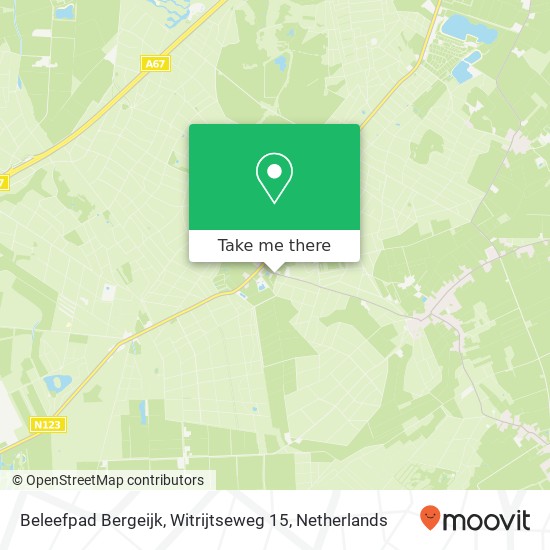 Beleefpad Bergeijk, Witrijtseweg 15 kaart