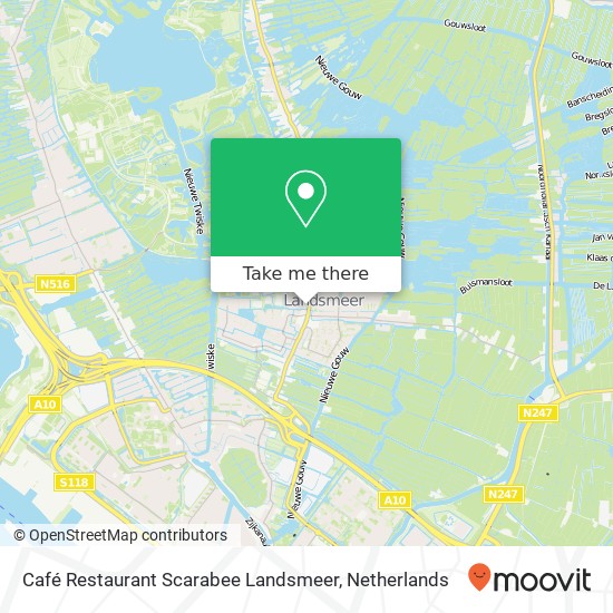 Café Restaurant Scarabee Landsmeer, Dorpsstraat 62C kaart