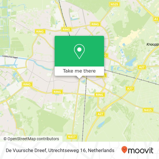 De Vuursche Dreef, Utrechtseweg 16 kaart