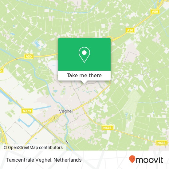 Taxicentrale Veghel kaart