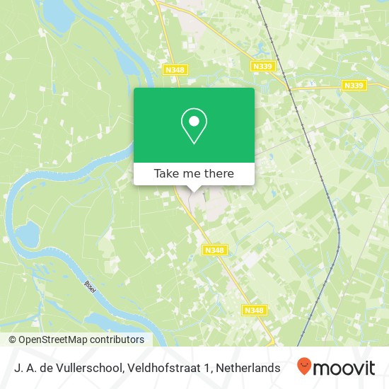 J. A. de Vullerschool, Veldhofstraat 1 kaart