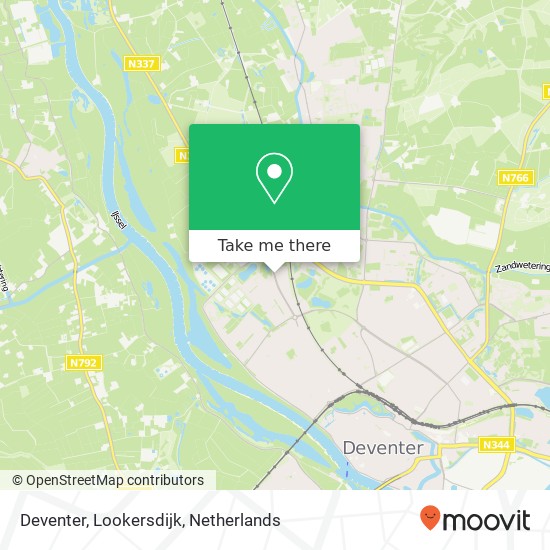 Deventer, Lookersdijk kaart