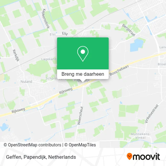 Geffen, Papendijk kaart