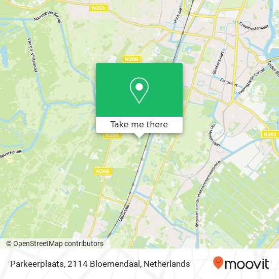 Parkeerplaats, 2114 Bloemendaal kaart