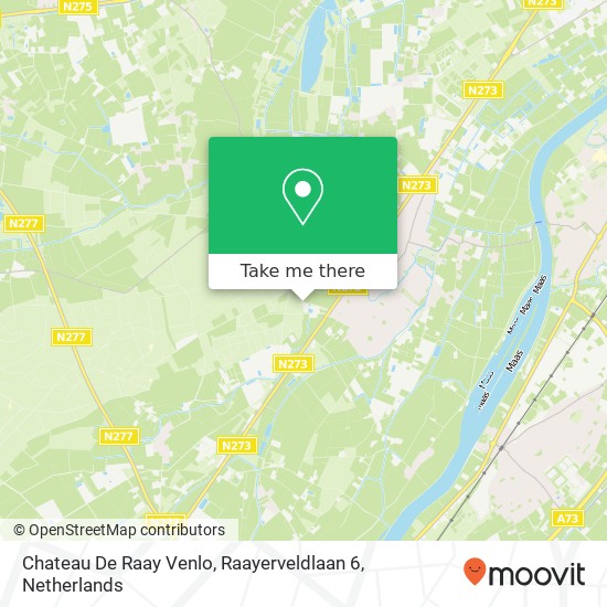 Chateau De Raay Venlo, Raayerveldlaan 6 kaart