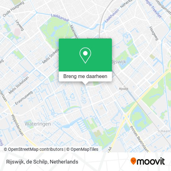 Rijswijk, de Schilp kaart
