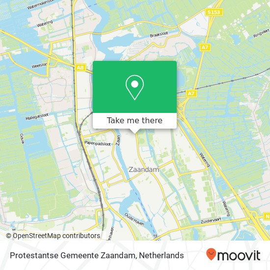 Protestantse Gemeente Zaandam, Heijermansstraat 127 kaart