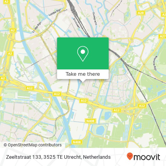 Zeeltstraat 133, 3525 TE Utrecht kaart