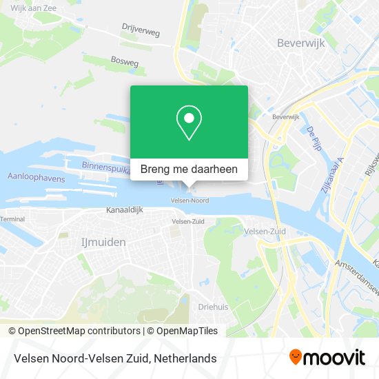 Velsen Noord-Velsen Zuid kaart