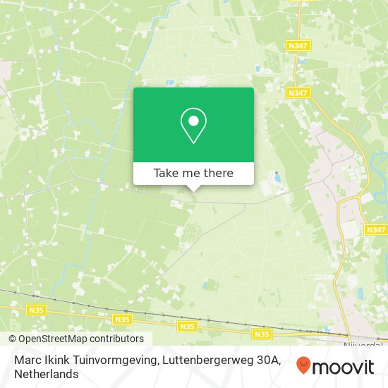 Marc Ikink Tuinvormgeving, Luttenbergerweg 30A kaart