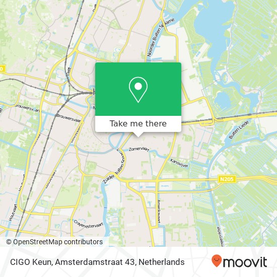 CIGO Keun, Amsterdamstraat 43 kaart