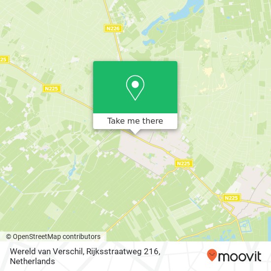Wereld van Verschil, Rijksstraatweg 216 kaart