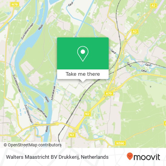 Walters Maastricht BV Drukkerij kaart
