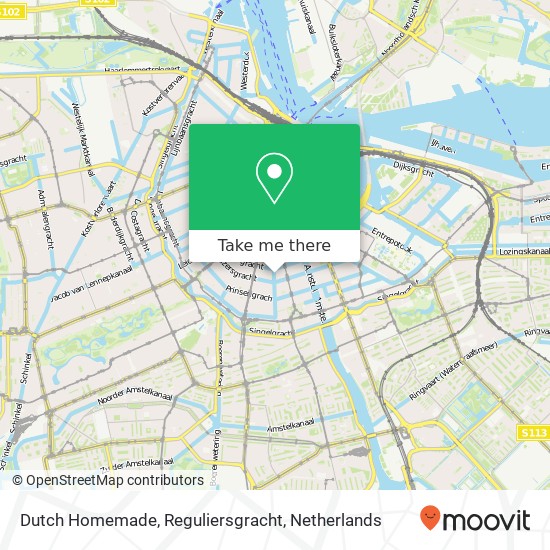 Dutch Homemade, Reguliersgracht kaart