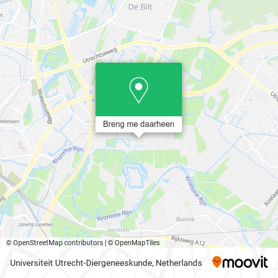 Universiteit Utrecht-Diergeneeskunde kaart