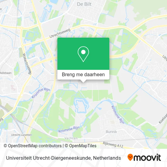 Universiteit Utrecht-Diergeneeskunde kaart