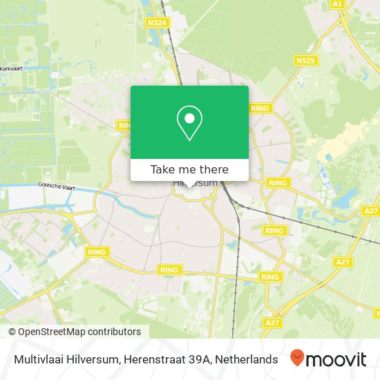 Multivlaai Hilversum, Herenstraat 39A kaart