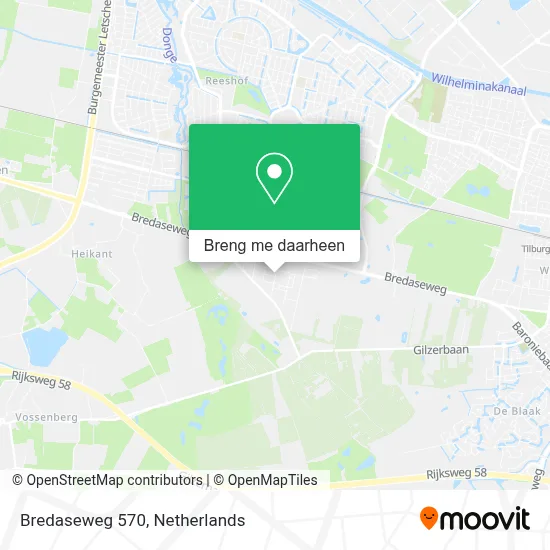 Bredaseweg 570 kaart