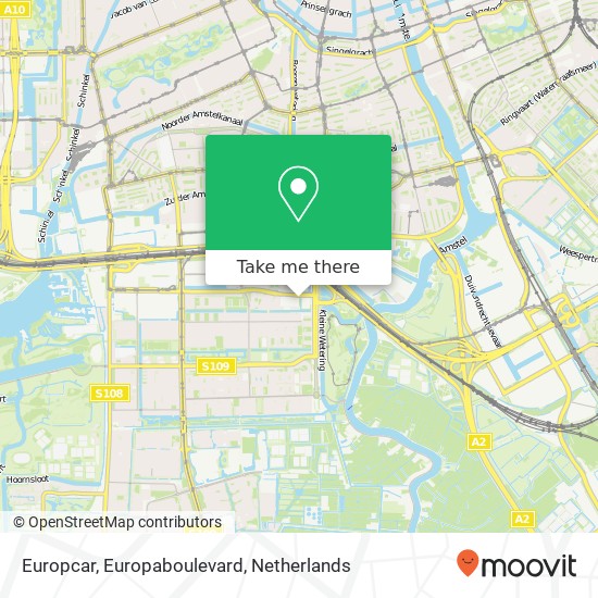 Europcar, Europaboulevard kaart