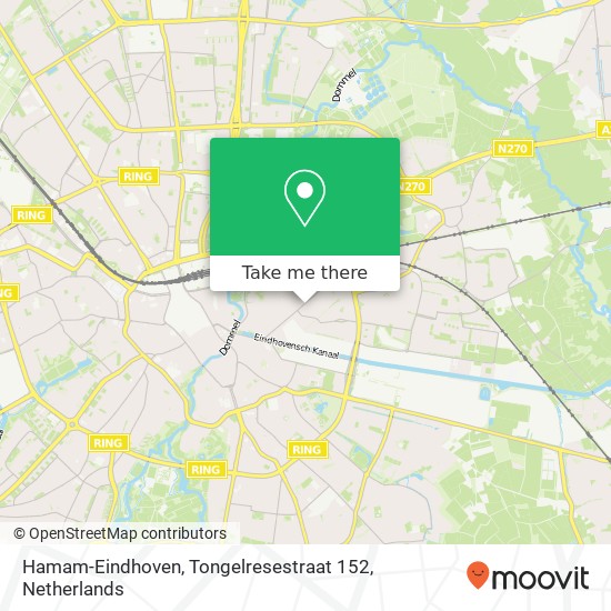 Hamam-Eindhoven, Tongelresestraat 152 kaart